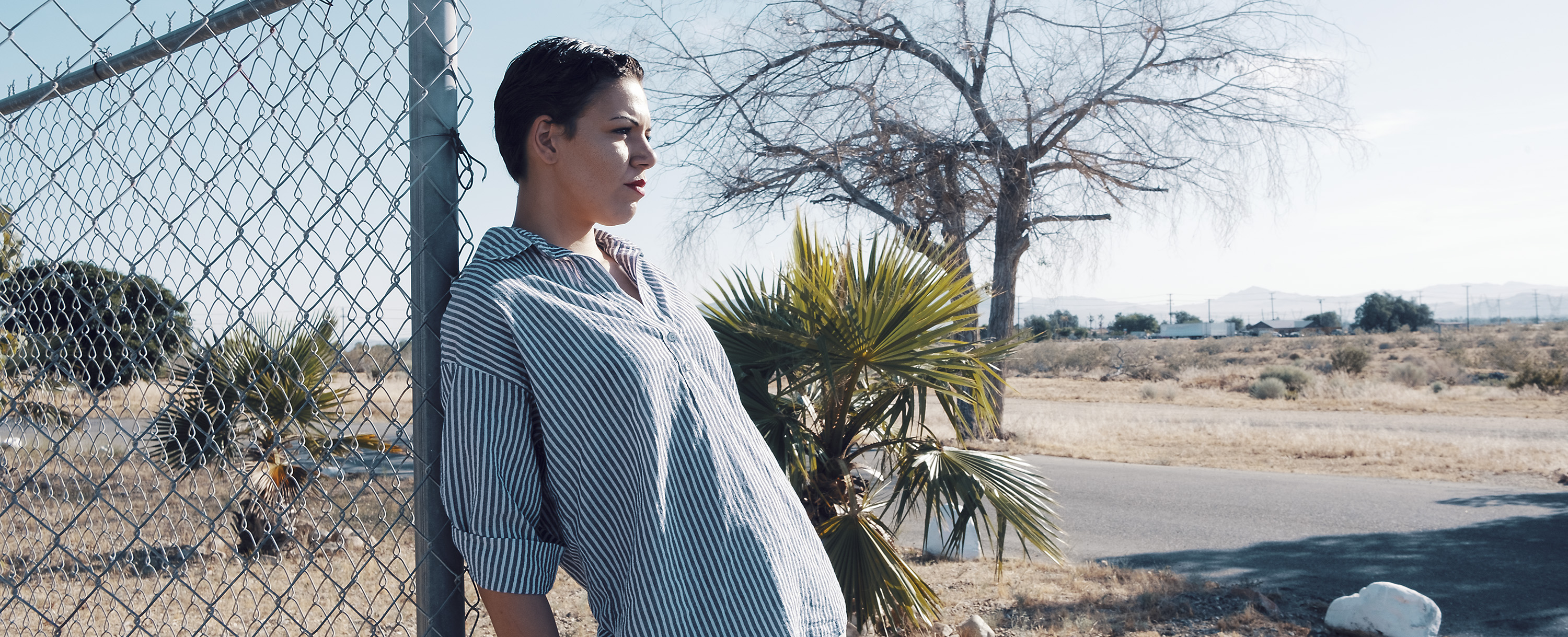 Breanna Dixon at St. John of God Healthcare Services in Victorville, where she recently completed residential treatment. Photo by Adam Perez for CalMatters