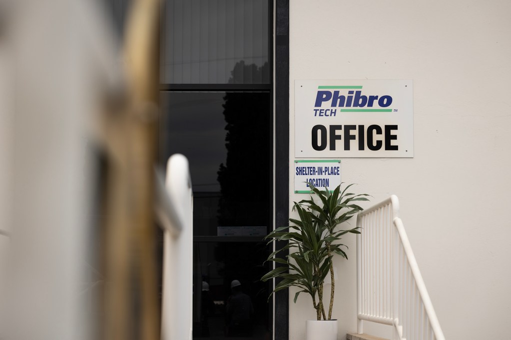 The Phibro-Tech Inc. office in Santa Fe Springs on June 8, 2023. Photo by Miguel Gutierrez Jr., CalMatters