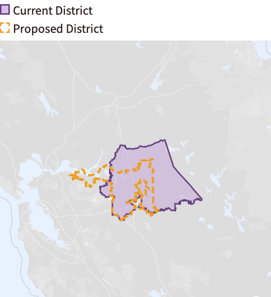 9th congressional district: Map of current and proposed boundaries