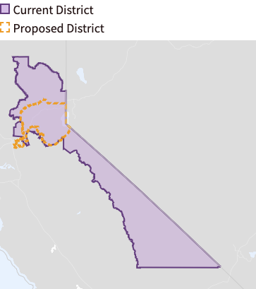 3rd congressional district: Map of current and proposed boundaries