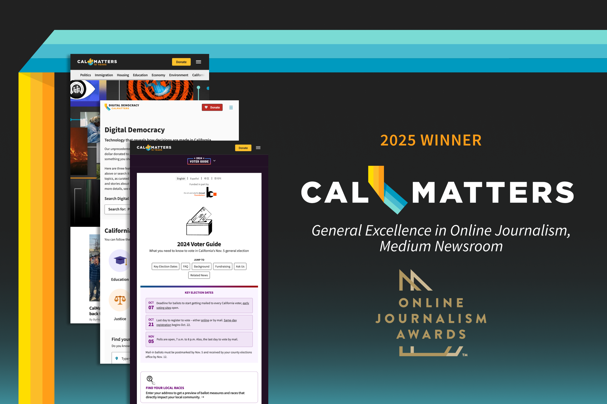 CalMatters wins for general excellence in Online Journalism Awards