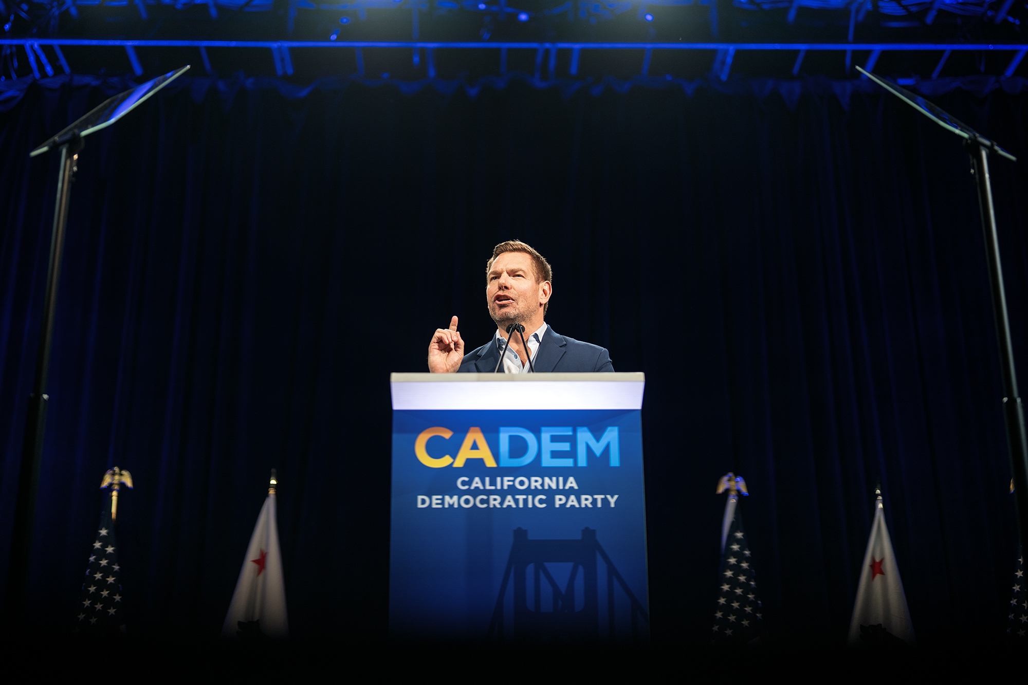 Swalwell leads but no Democrat secures party endorsement