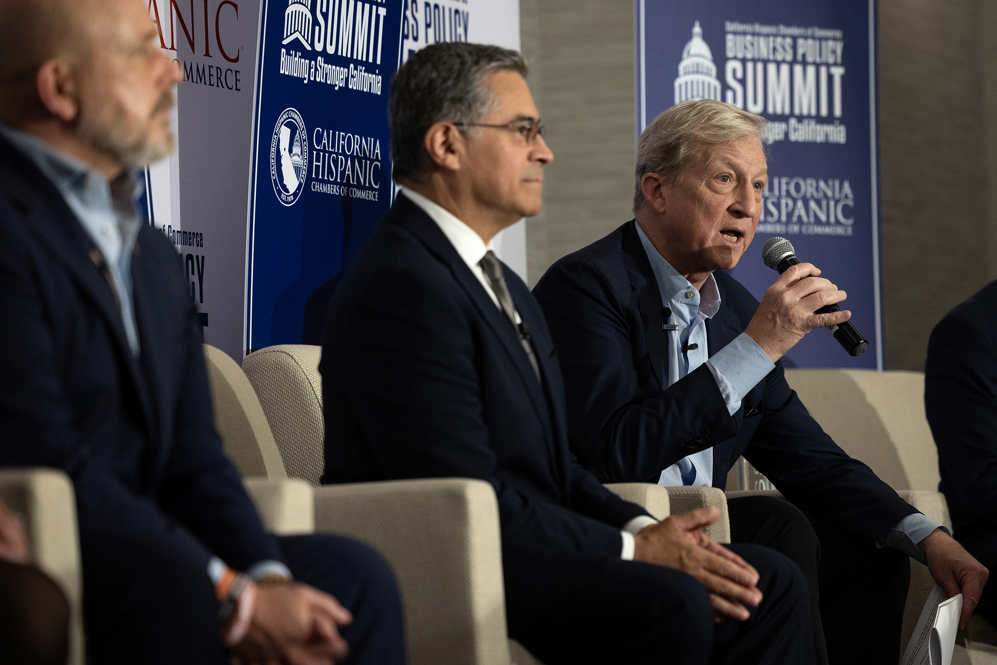 Hilton and Becerra lead in new California governor poll. Steyer trails but isn’t out